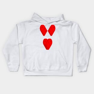 Brick Heart (some assembly required) Kids Hoodie